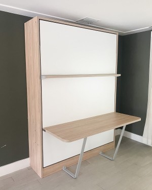 C - Royal Queen Wall Bed With Desk