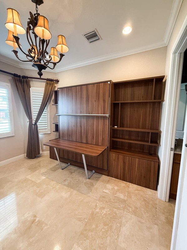 Royal Queen Wall Bed With Desk 99