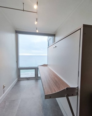 C - Spazio - Full Size Wall Bed with Desk