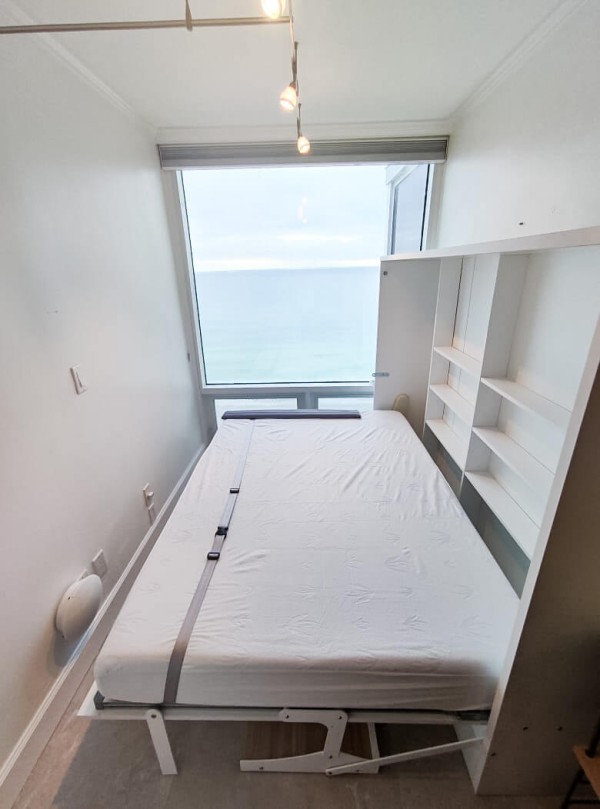 Spazio Full Size Wall Bed with Desk 1