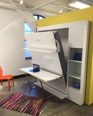 C - Royal Queen Wall Bed With Desk