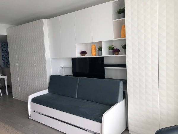 Eco Compact TwinTwin XL Sofa Bed and Cabinets System 3