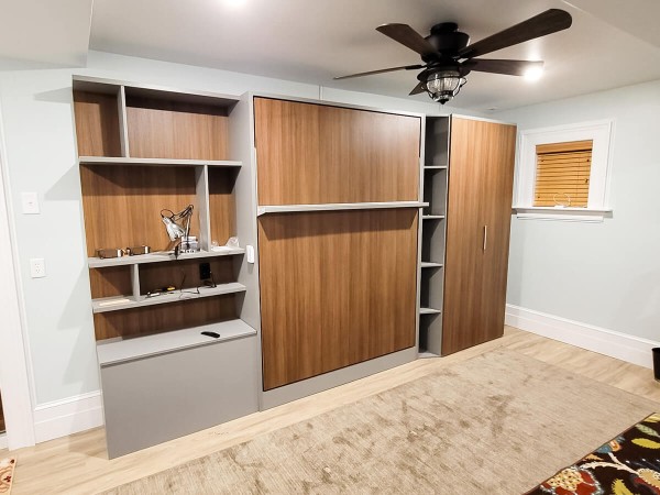 ROYAL Queen Wall Bed with Bookcase Set 97