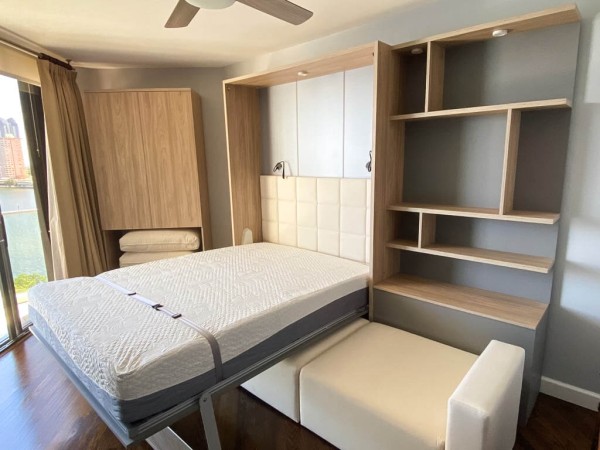 ROYAL Queen Wall Bed with Sectional Sofa and Bookcase Set 244