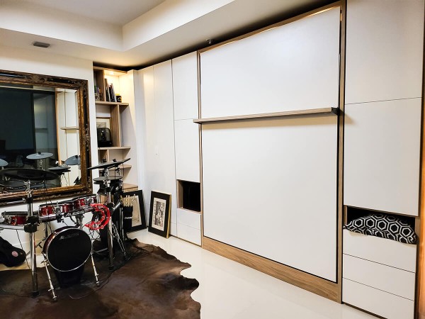 ROYAL Queen Wall Bed with Convertible Wardrobes