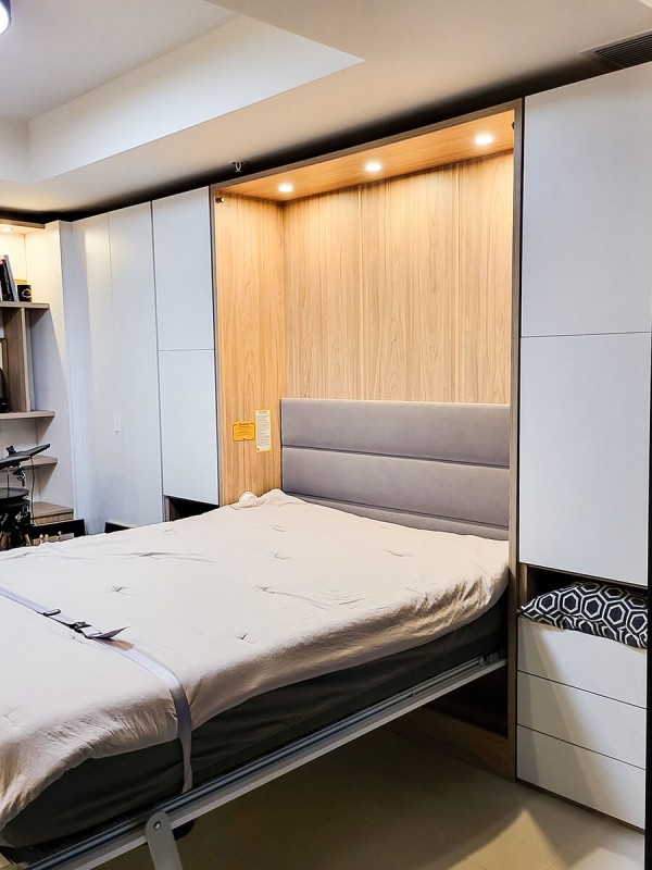 ROYAL Queen Wall Bed with Wardrobes 20