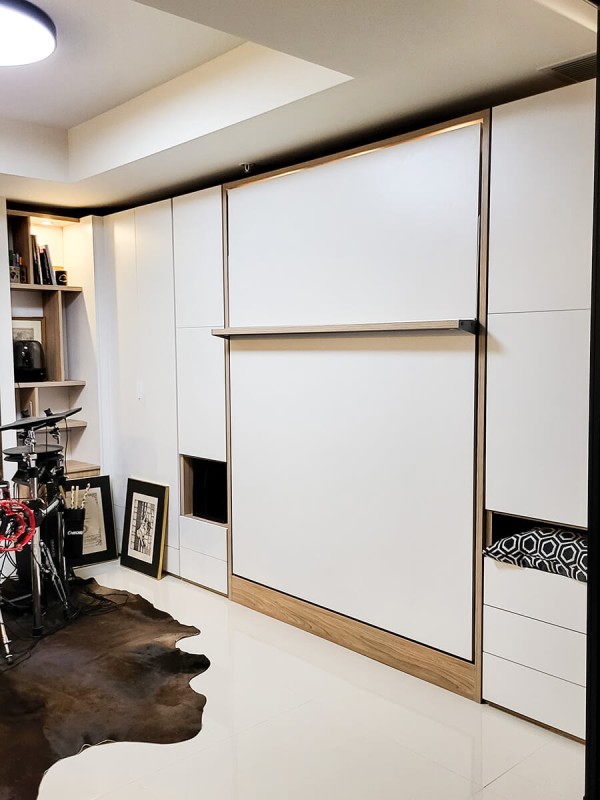 ROYAL Queen Wall Bed with Wardrobes 21