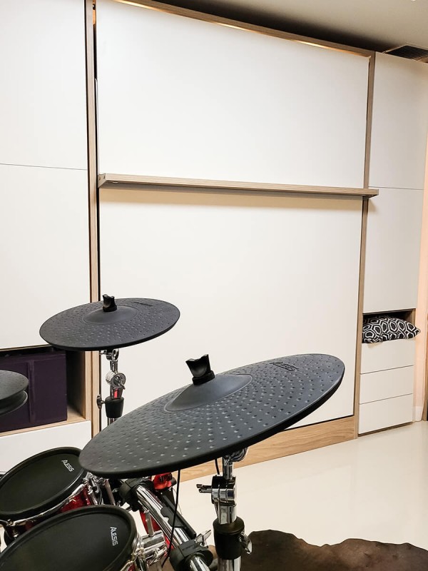 ROYAL Queen Wall Bed with Wardrobes 23