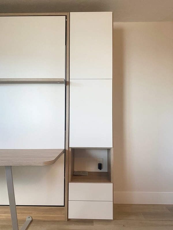 Royal Queen Wall Bed With Desk 18