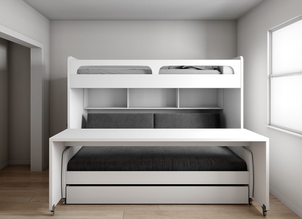 Bel Mondo Twin Over Full Full XL Bunk Bed Set 2