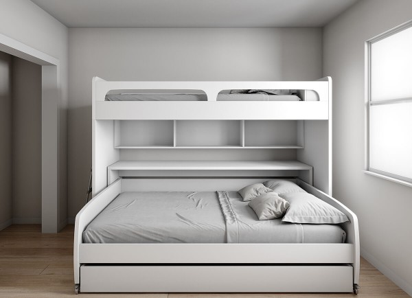 Bel Mondo Twin Over Full Full XL Bunk Bed Set 4