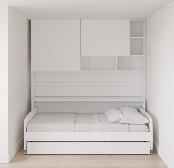 Eco Compact FullFullXL Sofa Bed and Cabinet System 6