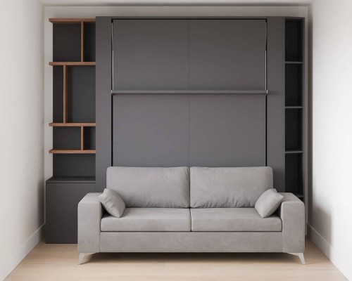Slate Grey Nova Queen Wall Bed