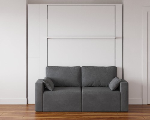 White Nova Queen Wall Bed