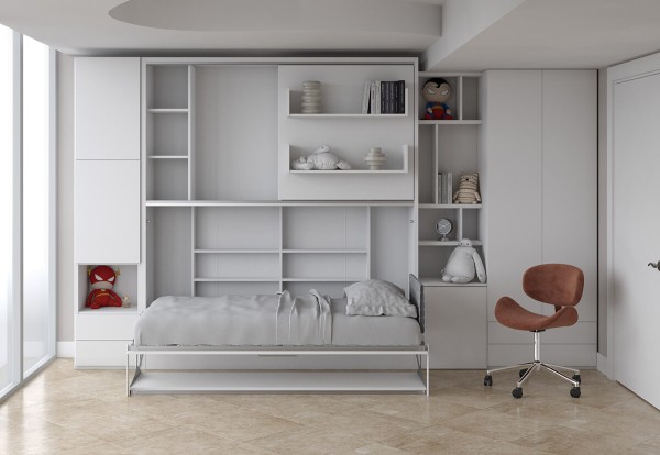 Parete Letto Twin Wall Bed System 12