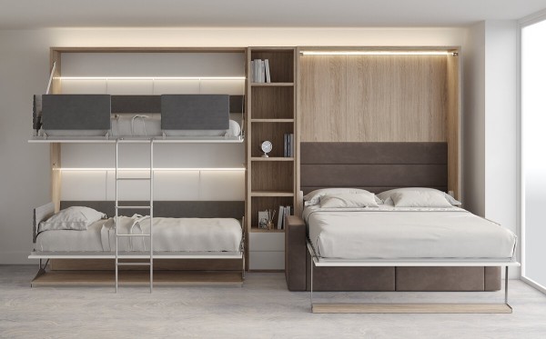 Pensiero Twin Wall Bunk Bed 10