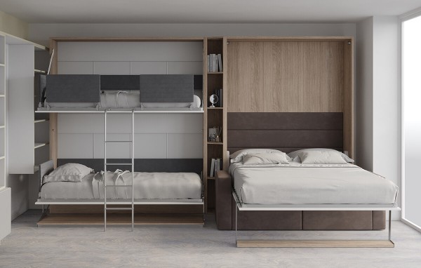 Pensiero Twin Wall Bunk Bed 14