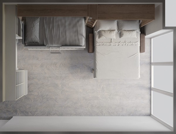 Pensiero Twin Wall Bunk Bed 17