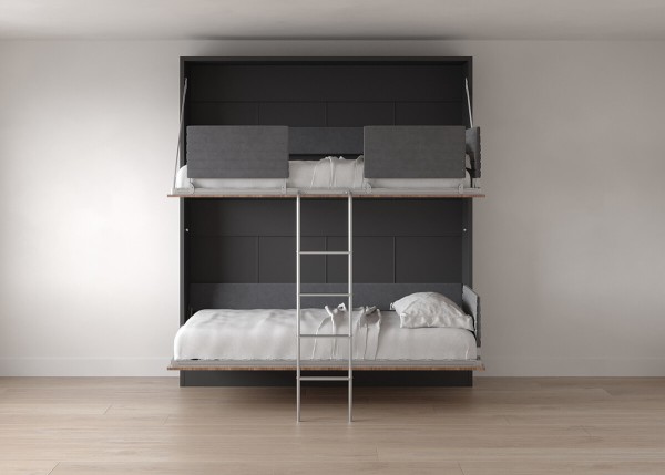 Pensiero Twin Wall Bunk Bed 25