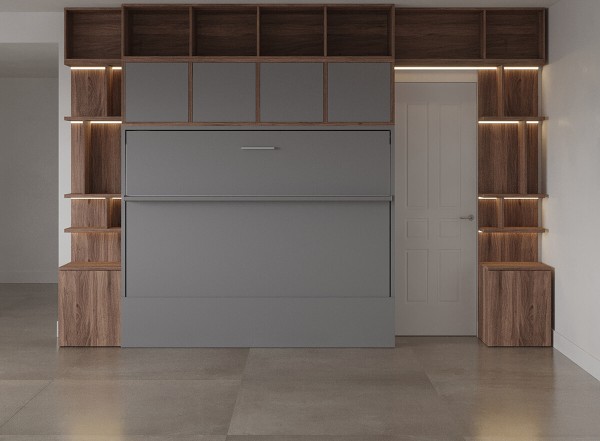 Royal Horizontal Queen Wall Bed 94