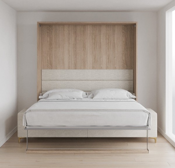 Royal King Murphy Bed with Sectional Sofa 3