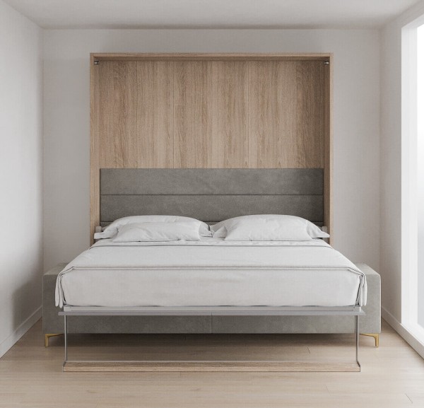 Royal King Murphy Bed with Sectional Sofa 7