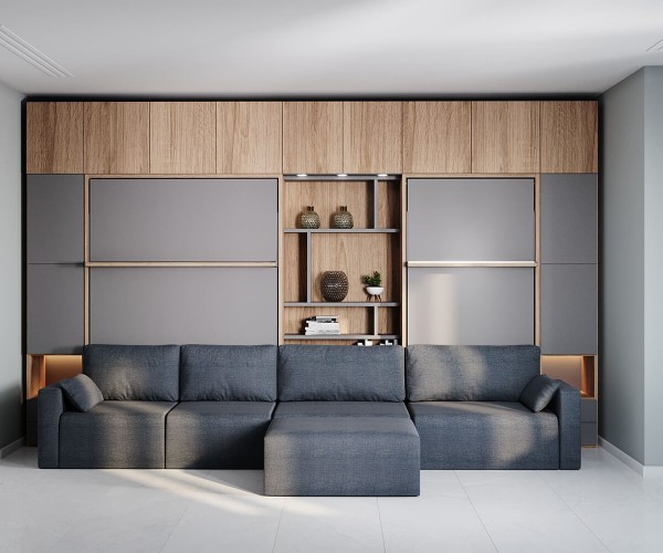 Royal Queen Wall Bed 207