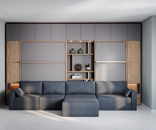 Royal Queen Wall Bed 209