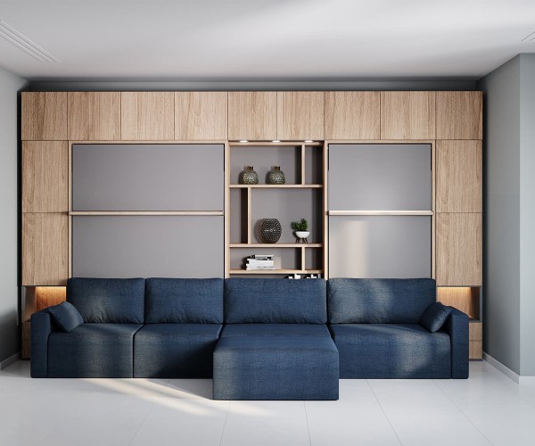 Royal Queen Wall Bed 211