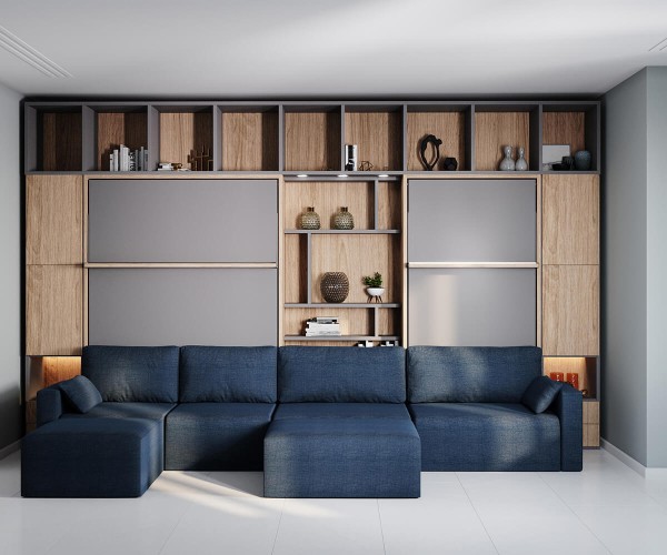 Royal Queen Wall Bed 212