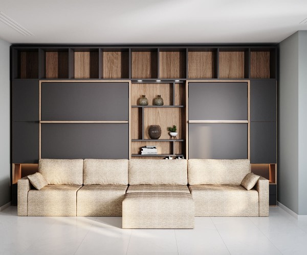 Royal Queen Wall Bed 215