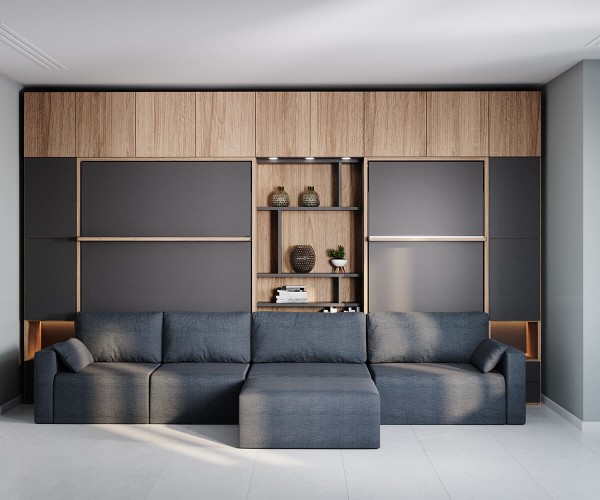 Royal Queen Wall Bed 216