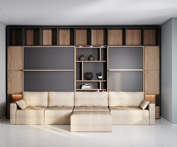 Royal Queen Wall Bed 221