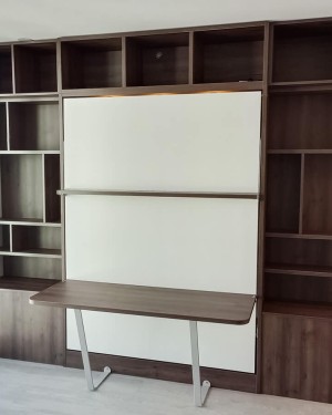 C - Royal Queen Wall Bed With Desk