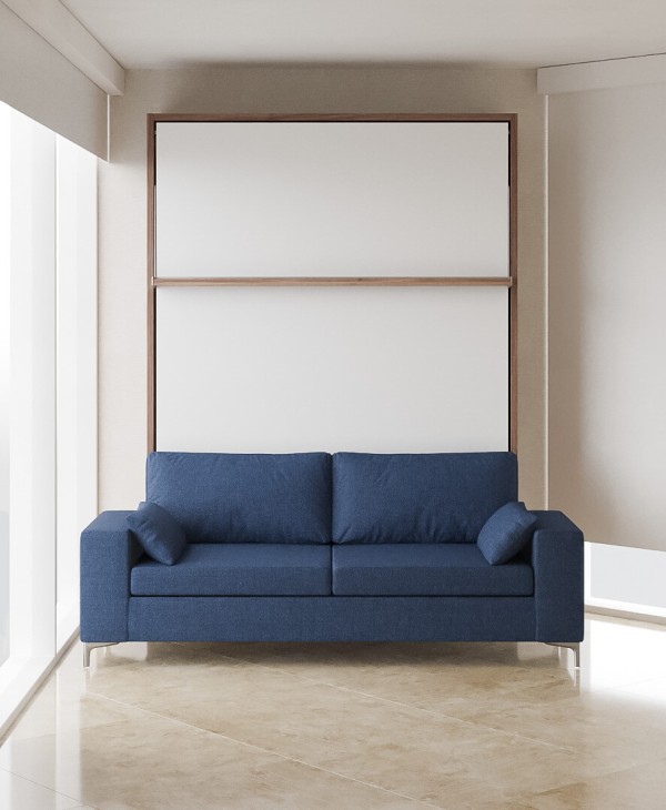 Royal Queen Wall Bed with Sectional Sofa 12