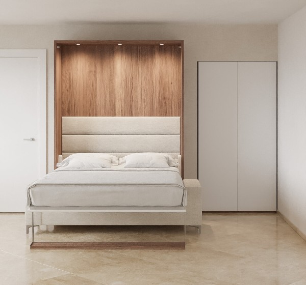 Royal Queen Wall Bed with Sectional Sofa 7