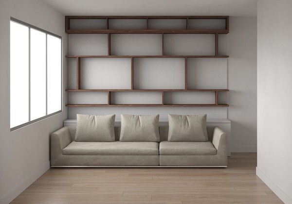 Sofa and Bookcase Set 4