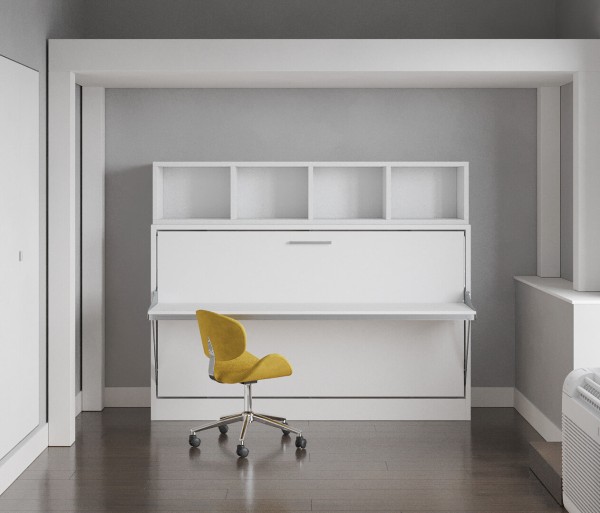 Spazio Twin Size Wall Bed with Desk 23