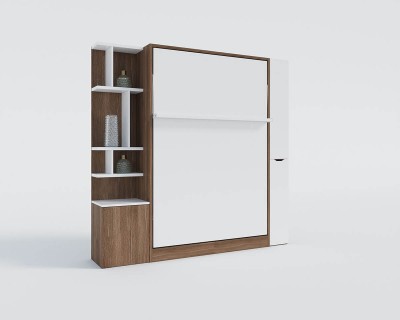 ROYAL Queen Wall Bed with Bookcase Set
