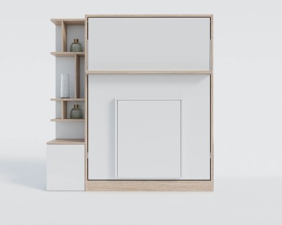 ROYAL Queen Wall Bed with Folding Table and Bookcase