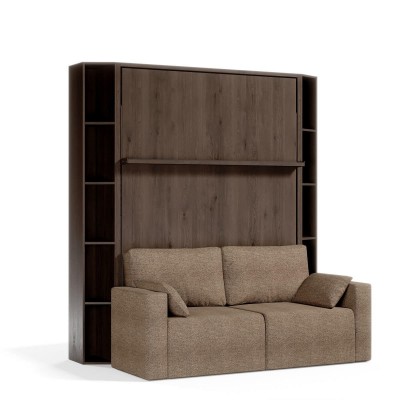 ROYAL Queen Wall Bed with Bookcase Set