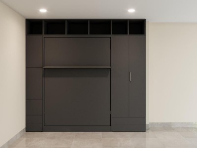 ROYAL Queen Wall Bed with Wardrobe