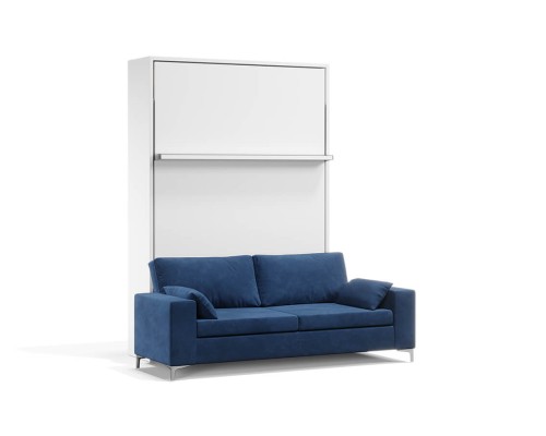 Royal White Queen Wall Bed and Sofa Set