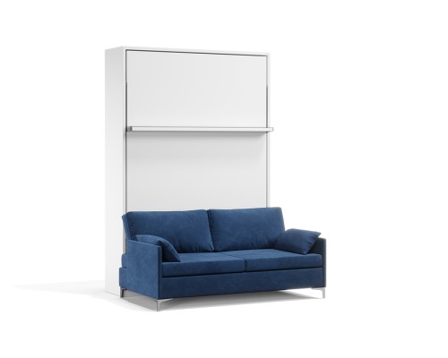 Royal White Queen Wall Bed and Sofa Set