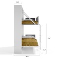Pensiero Twin Wall Bunk Bed