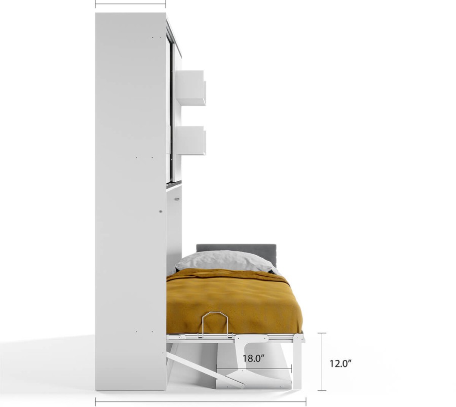 Parete Letto - Twin Wall Bed System with Desk