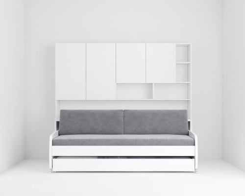Eco Compact Twin/Twin XL Sofa Bed and Cabinets System