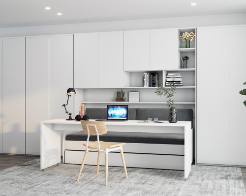 Eco Compact Twin/Twin XL Sofa Bed and Cabinets System