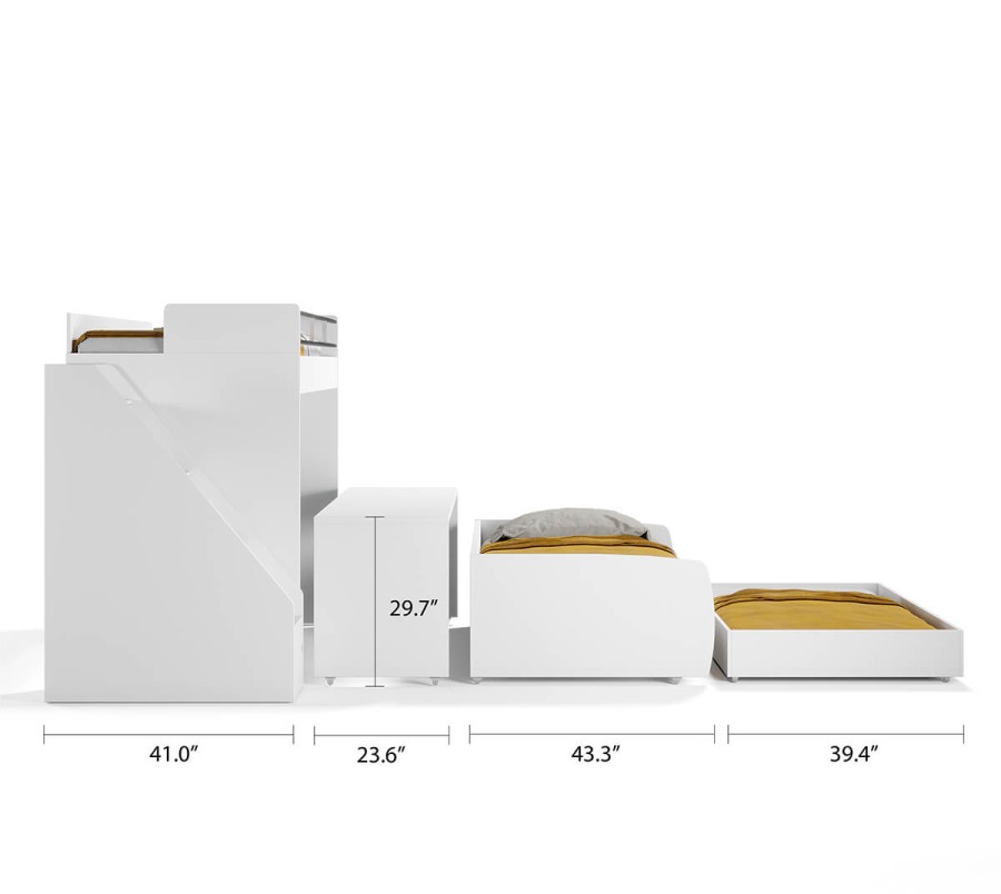Eco Bel Mondo Twin Over Twin XL Bunk Bed Set