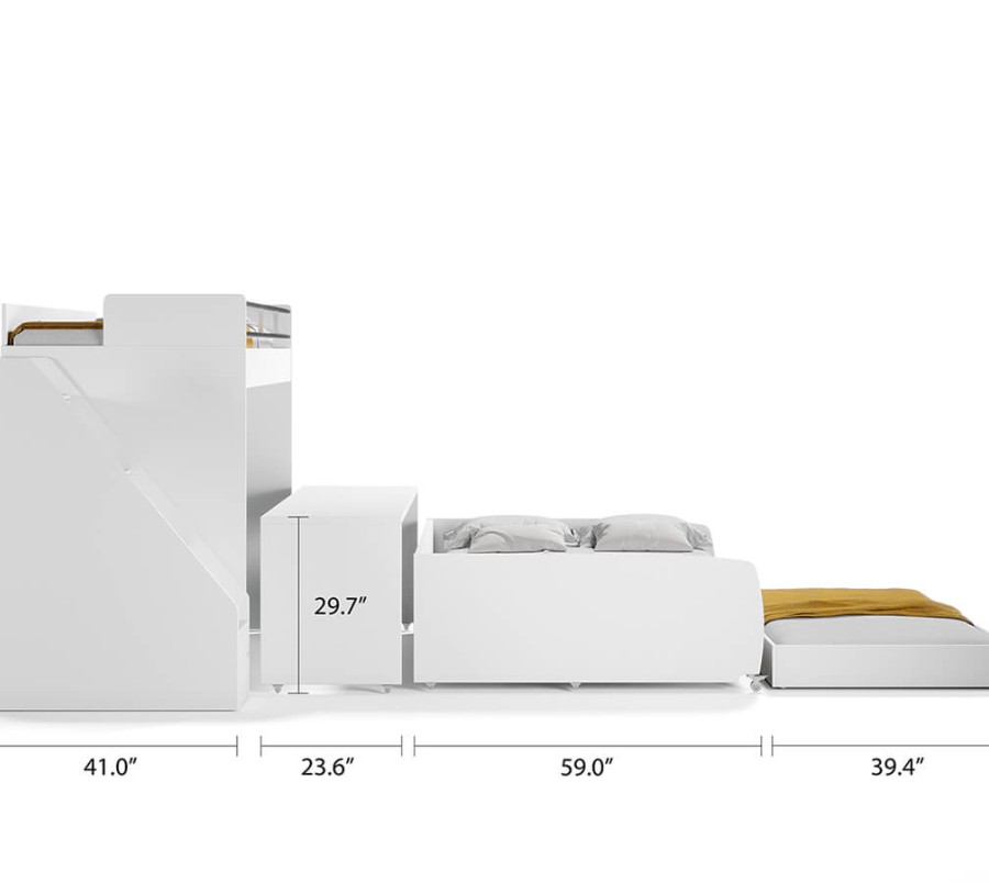 Eco Bel Mondo Twin Over Full/Full XL Bunk Bed Set